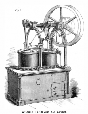 Wilcox's Imroved Air Engine - Fig. 1