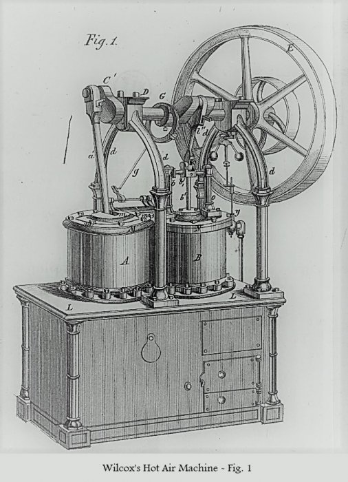 Wilcox's Hot Air Engine - Fig. 1